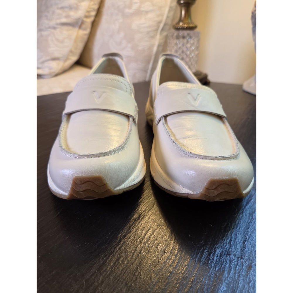 Vionic Women's Walk Roam Loafers Orthopedic Cream Leather Size 7.5 NEW! $160 - Picture 4 of 10